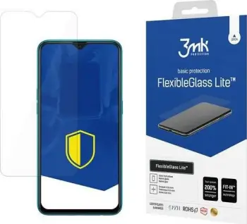 Mbrojtëse ekrani 3MK FlexibleGlass Lite për Oppo A12, xham hibrid, transparente