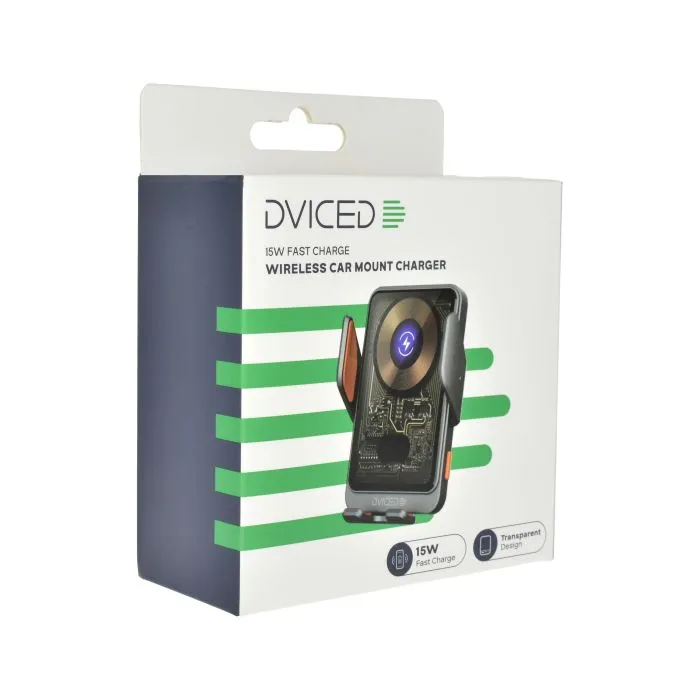 Dviced Wireless Induction Car Mount Charger, Gray - 5