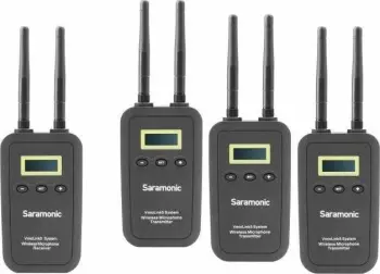 Mikrofonë pa tel Saramonic VmicLink5 RX TX, sistem me 3 transmetues, 5.8 GHz, i zi