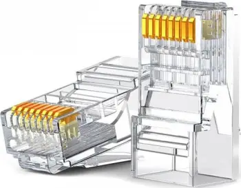 Set konektorë RJ45 Ugreen 50961, 10 copë, Cat 6, transparent