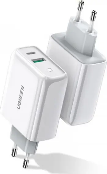 Karikues muri Ugreen 56562, 36W, 1x USB A 1x USB C, i bardhë