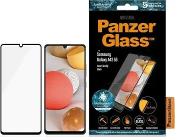 Xham mbrojtës PanzerGlass E2E Super + Sam A42 5G A426 Case Friendly AntiBacterial, e zezë