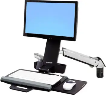 Krah muri për monitor Ergotron StyleView Sit Stand Combo Arm, 24", alumini, i argjendtë