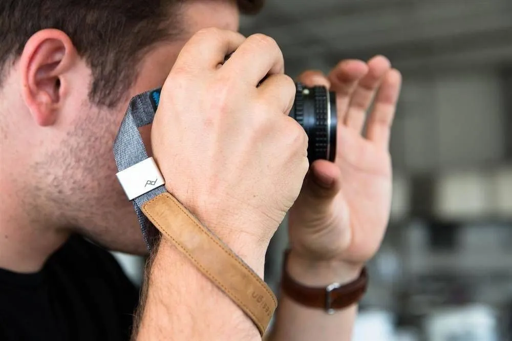 Rrip dore për kamerë Peak Design Cuff, i rregullueshëm, gri Ash - 8