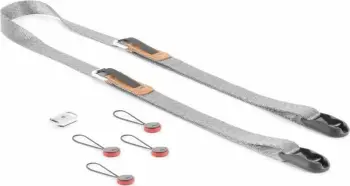 Rrip qafe për kamerë Peak Design Leash v3, i rregullueshëm 83 145 cm, gri ash