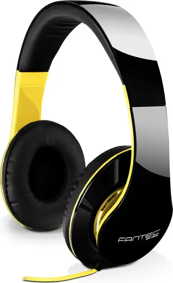 Kufje Fantec SHP-250AJ, 30-15000 Hz, 106 dB, 40 mm diafragmë, kabëll 1.2 m, të zeza/të verdha