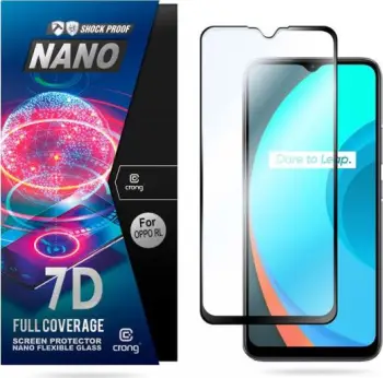 Mbrojtëse ekrani Crong 7D Nano Flexible Glass, 9H, për OPPO realme C11, transparente