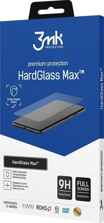 Mbrojtës ekrani 3mk HardGlass Max FingerPrint për Xiaomi Mi Note 10, xham i kalitur, 0.3mm, transparent