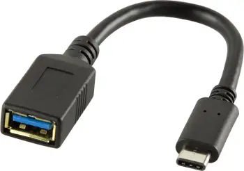 Adapter USB LogiLink CU0098, USB C në USB A, i zi