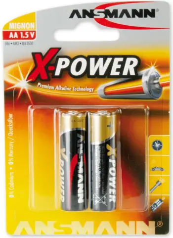 Bateri Ansmann AA R6 X-Power, 1.5V, paketim 2 copë