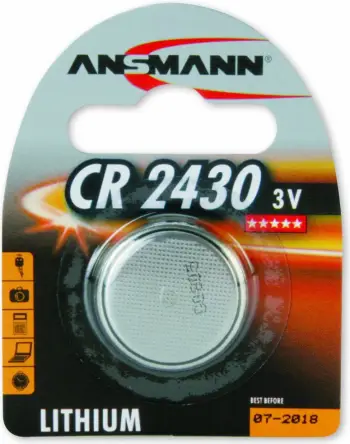 Bateri litium Ansmann CR2430, 3V, 1 copë, argjendtë