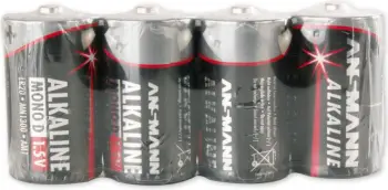 Bateri alkaline Ansmann Red-Line 5015581 D, 1.5V, set 4 copë