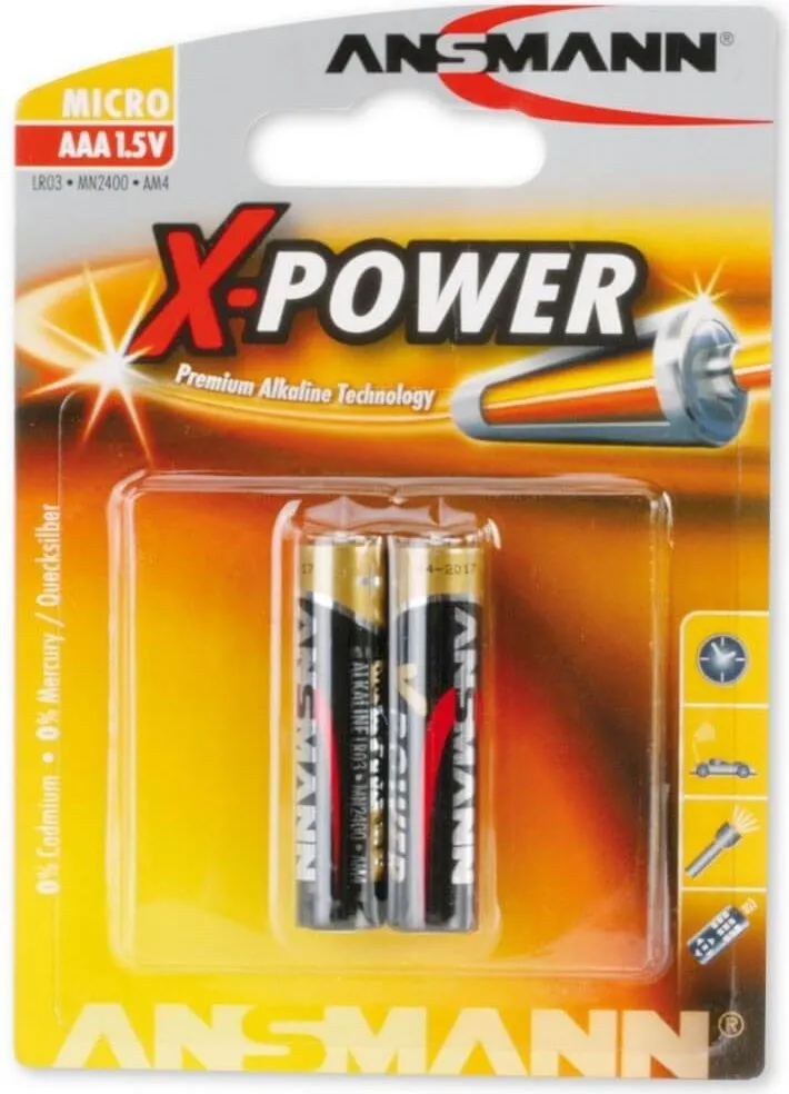 Bateri alkaline Ansmann 5015603, AAA, 1.5V - 1