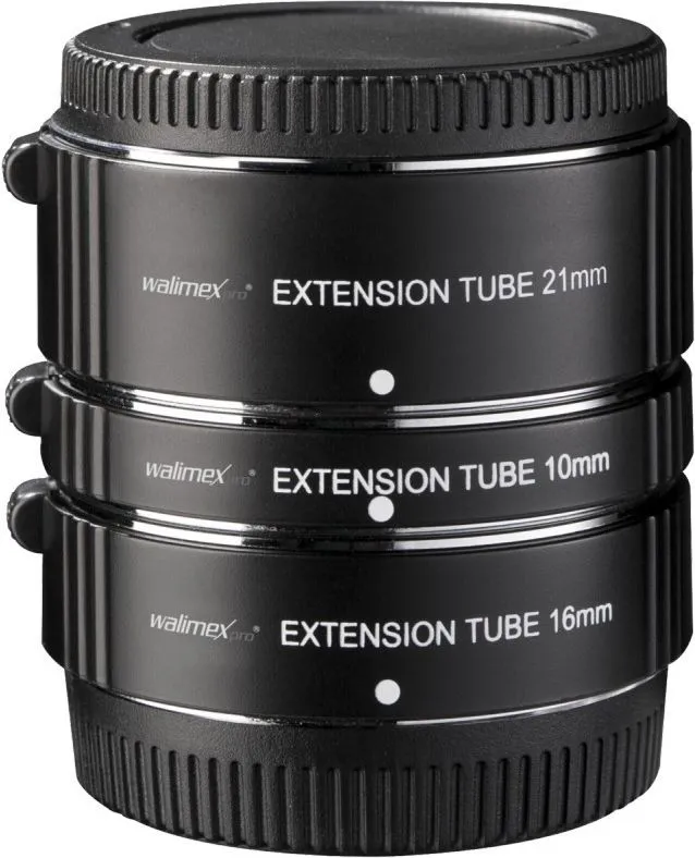 Set unazash zgjatuese Walimex Pro Automatic, për Micro Four Thirds, autofokus, i zi - 1