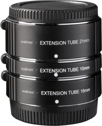 Set unazash zgjatuese Walimex Pro Automatic, për Micro Four Thirds, autofokus, i zi
