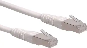 Kabllo rrjeti Roline S/FTP Cat6, 5m, RJ45, e bardhë