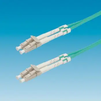 Kabllo fibër optike Roline Patch Cord, LC LC, OM3 50/125, 3m, ngjyrë turkeze