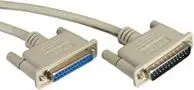 Kabllo serial Roline, D Sub 25 pin mashkull në 25 pin femër, 6m, gri