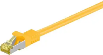 Kabllo rrjeti Wentronic Goobay CAT 7, 0.25m, S/FTP LS0H, e verdhë