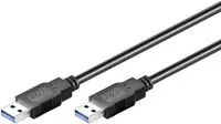 Kabllo USB Goobay 93928, USB 3.0, 1.8m, e zezë - 1