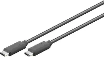 Kabllo USB Goobay 67976, USB 2.0 në USB C, 1m, gri