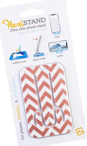 Mbajtëse telefoni Thinking Gifts Flexistand, për eReader dhe tablet të vogël, model Rose Gold Chevron