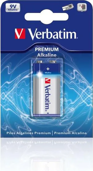 Bateri alkaline Verbatim, 9V, 1 copë - 1