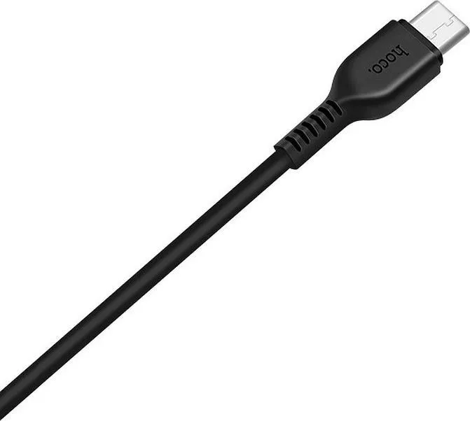 Kabllo USB Hoco USB A në USB C, 1 m, e zezë - 1