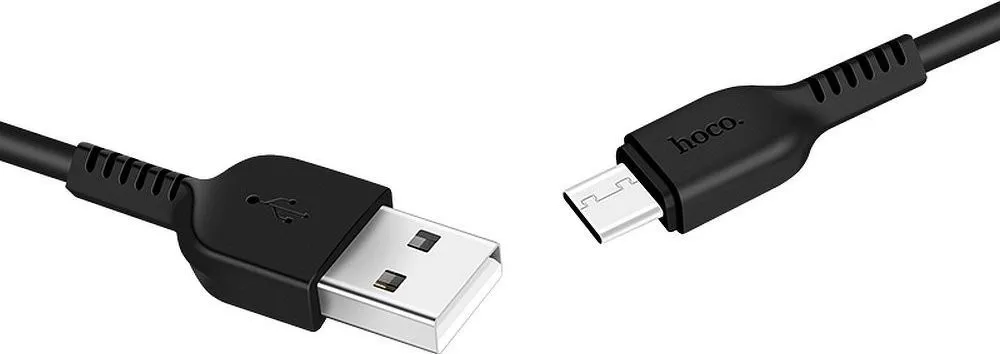 Kabllo USB Hoco USB A në USB C, 1 m, e zezë - 2