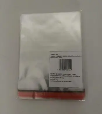 Zarf për CD DVD Omega Foil, 125x135mm, ngjitës me kapak, transparent