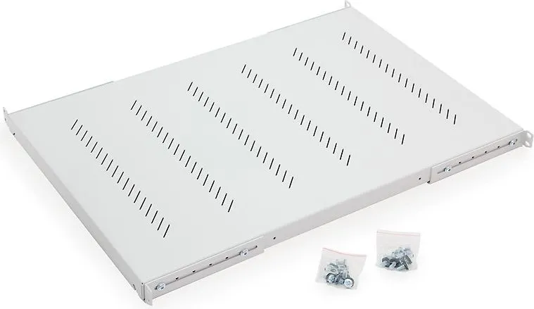Raft perforues rack Triton 1U, 850mm, 150kg, gri - 1