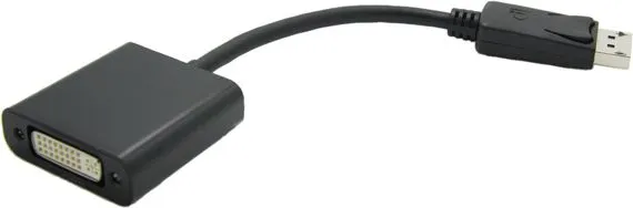 Kabllo adaptuese Value DisplayPort në DVI, 0.15m, Dual Link, i zi - 1