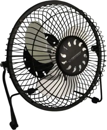 Ventilator tavoline USB Esperanza Yugo EA149K, i rregullueshëm, i zi