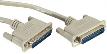 Kabllo printeri Roline 25 pin mashkull mashkull, 1.8m, gri