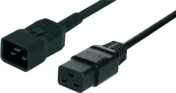 Kabllo rryme Roline EC320 C19 në C20, 16A 250V, 3m, i zi