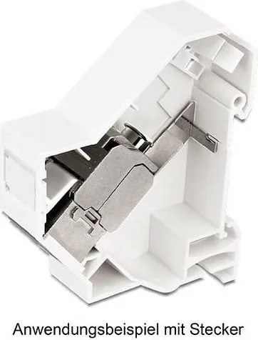 Mbajtës Keystone DeLOCK 86232, për shina DIN, i zi - 2
