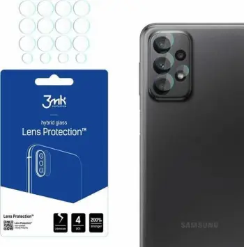 Xham mbrojtës kamere 3MK për Samsung Galaxy A23 4G, set 4 copë, transparent