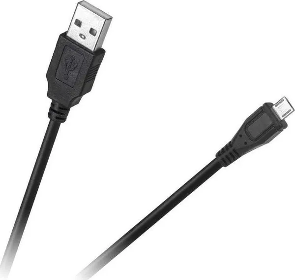 Kabllo USB-A - microUSB (KPO3874-1.5), 1.5 m, e zezë - 1