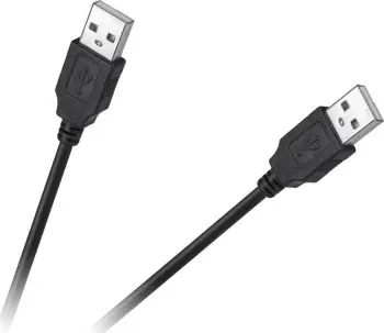 Kabllo USB Cabletech, USB A në USB A, 1m, e zezë