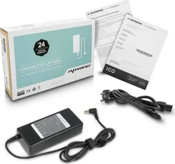 Adapter karikues laptopi Movano 19V 4.74A, prizë 5.5x1.7 mm, për Acer Aspire TravelMate, i zi