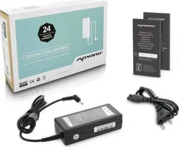 Karikues laptopi Movano për Acer 19V 3.42A, 65W, prizë 3.0x1.1mm, i zi