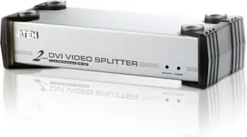 Splitter video Aten VS162, 2 porta DVI, me audio, gri