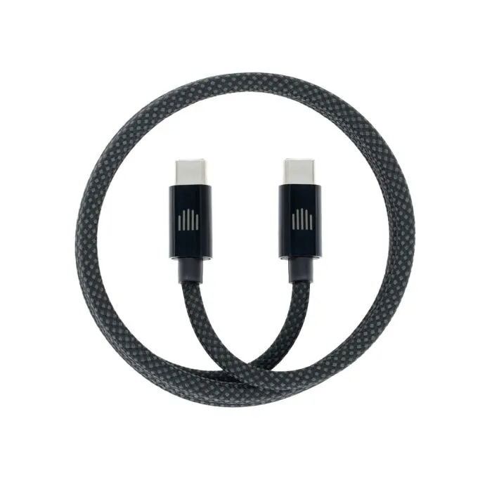 Dviced Magnetic Braided Cable USB-C To USB-C, 1,25m, Dark Grey - 1