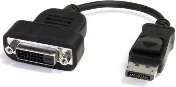 Adapter video StarTech.com, DisplayPort në DVI D, aktiv, 1080p, i zi