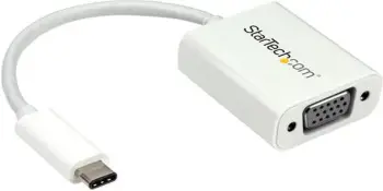 Kabllo StarTech USB C - VGA (CDP2VGAW), e bardhë