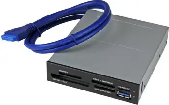 Lexues kartelash StarTech 35FCREADBU3, 3.5", 18 në 1, USB 3.0, gri