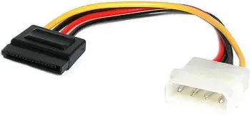 Kabllo StarTech Molex - SATA, 0.15 m, shumëngjyrëshe