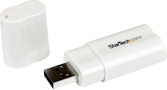 Pershtatës StarTech USB - Jack 3.5mm, i bardhë - 1