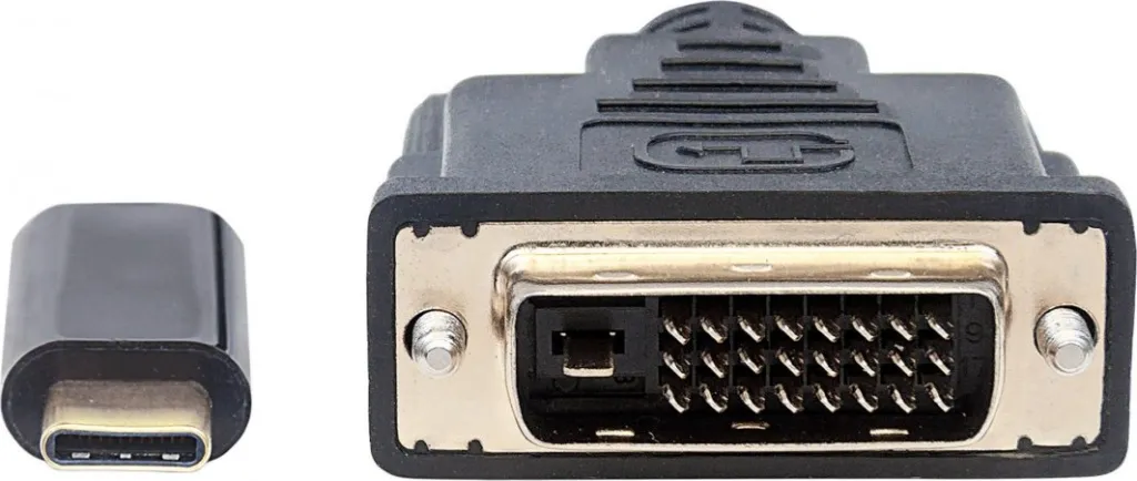 Kabllo video Manhattan 152457 USB C në DVI D, 2m, i zi - 3