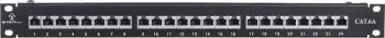 Patch panel Alantec PK040, 19" 1U, Cat 6A STP 24 porta, i zi